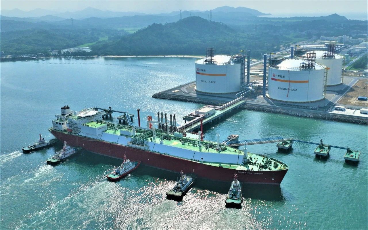 惠州LNG项目成功实现天然气外输